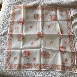 Vintage Floral Scarf Hair Bandana Made In Japan‎ thumbnail 2