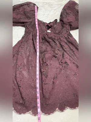 Altar’d State Vivika Lace Babydoll Mini Dress Size Small thumbnail 10