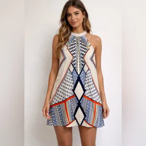 Venus Geometric Patterned Shift Dress thumbnail 2