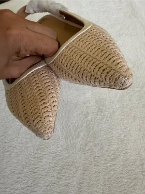 Target NWT A New Day Milan Raffia Slingback Heels Beige Cream Size 6.5 thumbnail 7