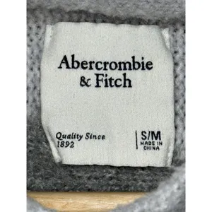 Abercrombie & Fitch Cream Knit Color Block Pullover Turtleneck Sweater Size S/M thumbnail 3