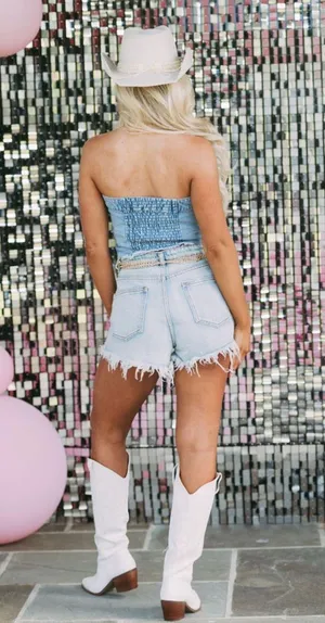These Three Boutique Paige Denim Tube Top thumbnail 3