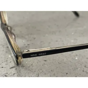 Nine West Eyeglasses Frames ONLY 48-17 130 Glasses P9U Black full rim round thumbnail 4