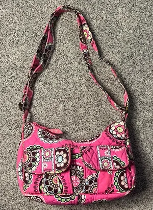 Vera Bradley Pink Floral Shoulder Bag thumbnail 1