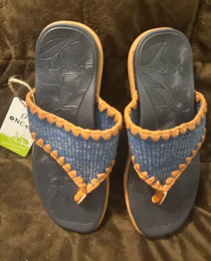 Ladies Oncai sandals Blue Size 7 thumbnail 1