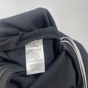 LULU'S Good Times Only Dress Small Maxi Black Bodycon One Shoulder NEW High Slit thumbnail 11