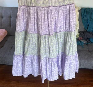 Roller Rabbit Lavender and Mint Midi Dress size XXS thumbnail 3