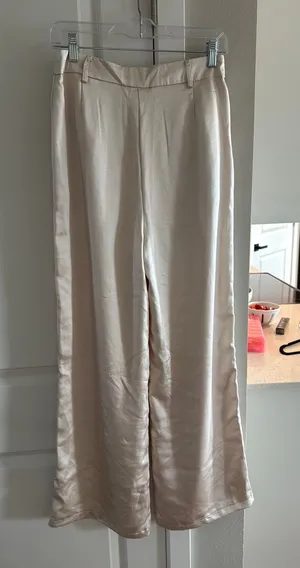 Princess Polly Satin Pants Wide-Leg thumbnail 1