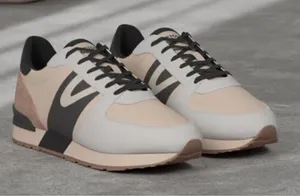 Tretorn Layola 2.0 Beige and Black Athletic lace up Shoes. 9 thumbnail 1