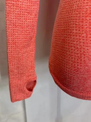 Gymshark Women’s Seamless Long Sleeve Top - Coral Pink thumbnail 4