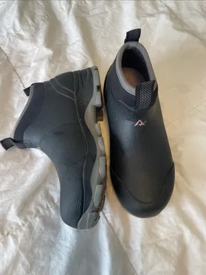 Women’s Black Waterproof Winter Slip-On Boots with Pink Logo thumbnail 4