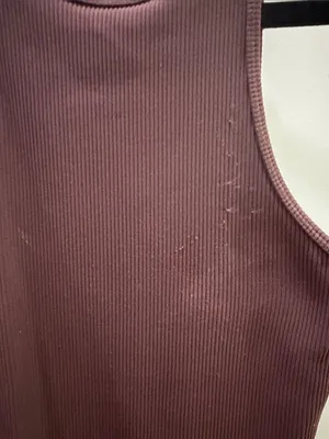 Abercrombie & Fitch Ribbed Tank Bodysuit — Chocolate Brown thumbnail 3