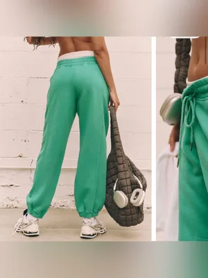 NWT Free People FP Movement Sprint To The Finish Pants - seafoam teal - XS thumbnail 4