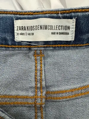 Zara Denim Mini Skirt thumbnail 3