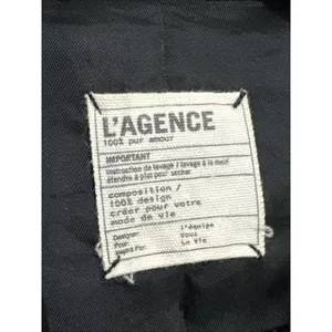 L'AGENCE‎ Womens Blazer Size 6 Black One Button Lined Relaxed Solid Pockets Work thumbnail 3