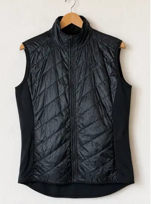 Kari Traa Eva Vest Women XL Black Quilted Hybrid Full Zip Gorpcore Hiking thumbnail 1