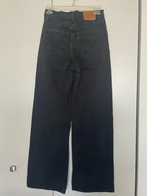 Levi’s Ribcage Wide Leg Black Jeans thumbnail 6