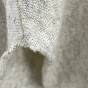 Vince Cashmere Sweater Boatneck Split Hem Light Gray Neutral Cozy Womens Large thumbnail 5