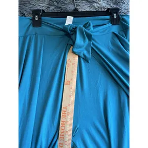 Freshwater Size XXL Bow Front Pull on Swim Suit Cover Up Pants Teal thumbnail 6