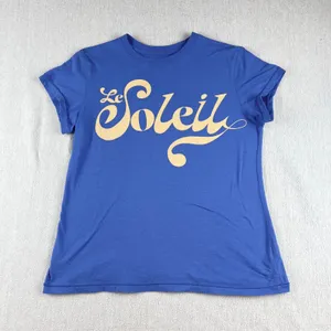 Universal Thread Graphic T Blue Yellow Le Soleil xs Short Sleeves thumbnail 1