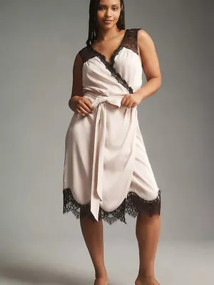 Anthropologie Sleeveless V-Neck Lace Wrap Midi Dress (New Small) thumbnail 6