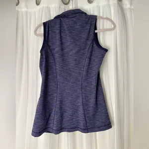 NWT Nike Golf Purple Dri-FIT Tour Performance Zippered Vest thumbnail 2