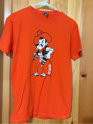 Oklahoma State Cowboys T-Shirt Size M Orange Pistol Pete Graphic NWT thumbnail 1