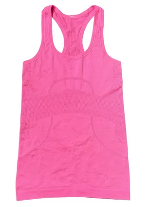 Lululemon Swiftly Tech Racerback Tank Top Size 2 Heathered Neon Pink Gym Workout thumbnail 1