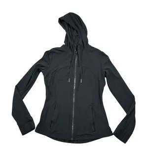 Lululemon Define Hoodie Black Full Zip Jacket Nulu Size 8 Casual Athleisure Yoga thumbnail 1