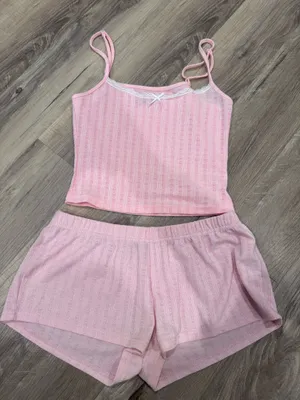 Edikted Pink Sleep Pajama Set  thumbnail 1