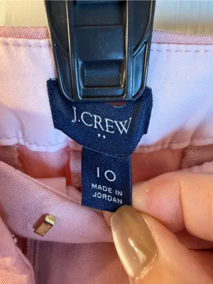 J. Crew Light Pink High-Rise Wide Leg Pants thumbnail 3