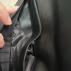 🖤✨ Coach Signature Jacquard Turnlock Wallet Black Leather Trim ✨🖤 thumbnail 9