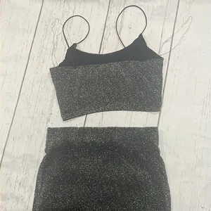 Love culture silver two piece bra and pencil skirt thumbnail 4