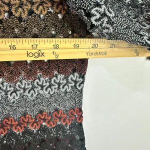 Formanality 1X Crochet‎ Lace Mini Dress Boho Festival Tunic Sheer Chiffon Hem thumbnail 4