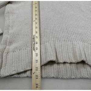 Philosophy Republic Clothing Women Beige Chenille Mock Neck Ribbed Sweater XS thumbnail 4