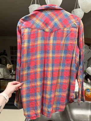 American Eagle Multicolor Boyfriend Flannel thumbnail 3