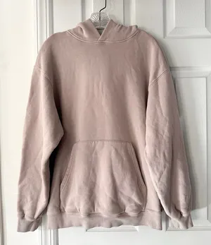 SKIMS Blush Pink Taupe Classic Pullover Hoodie Sweatshirt XS Casual Lounge Comfy thumbnail 1