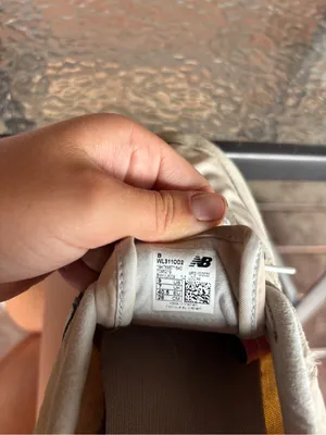 New Balance Beige Sneakers with Mint Blue 'N' Accent thumbnail 4