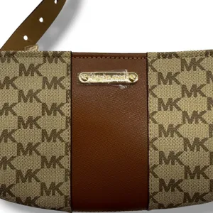 Michael Kors Belt Bag Womens L/XL Brown MK‎ Signature Logo Waist Pack Fanny Pack thumbnail 3