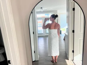 White Midi Lulus Floral Dress thumbnail 2