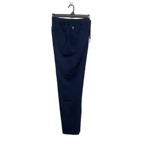 Hanes Scrub Pants Womens Size M Navy Blue Straight Leg Cargo Drawstring NWT thumbnail 3
