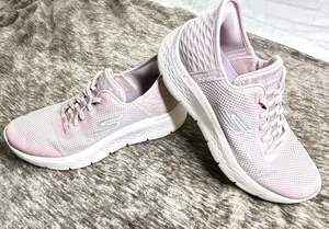 Skechers Slip-ins Go Walk Flex Womens Fashion Sneakers in Mauve Size 8 thumbnail 1