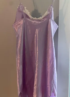 Dentelle light purple pattern nighty SZ medium thumbnail 2