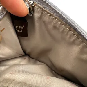 COACH Gray Coated Canvas Card Holder Wallet Wristlet thumbnail 6
