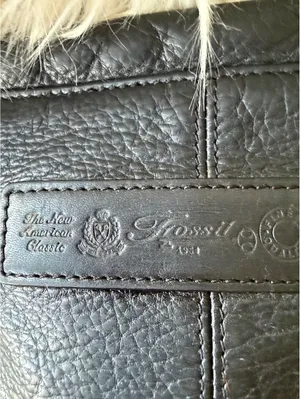 Fossil Black Leather Crossbody Bag thumbnail 6