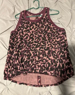 VS Pink leopard tank thumbnail 1