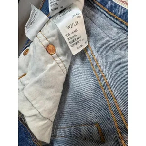 Levis Premium 501 Original Cropped Jeans W27 L28 Distressed Medium Wash Blue thumbnail 9