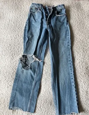Zara high rise button fly jeans 0‎ thumbnail 1