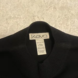 Black Kevo Silk Mock Neck Sweater thumbnail 2