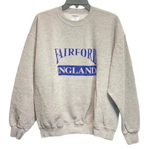 Women's Large‎ Pullover Sweatshirt Gray FAIRFORD ENGLAND thumbnail 1